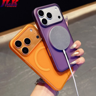 [JLK] Vỏ từ tính Crystal HD cho iPhone 17 Air 17Pro 17 Pro Max Vỏ cứng PC chống sốc trong suốt siêu mỏng mờ