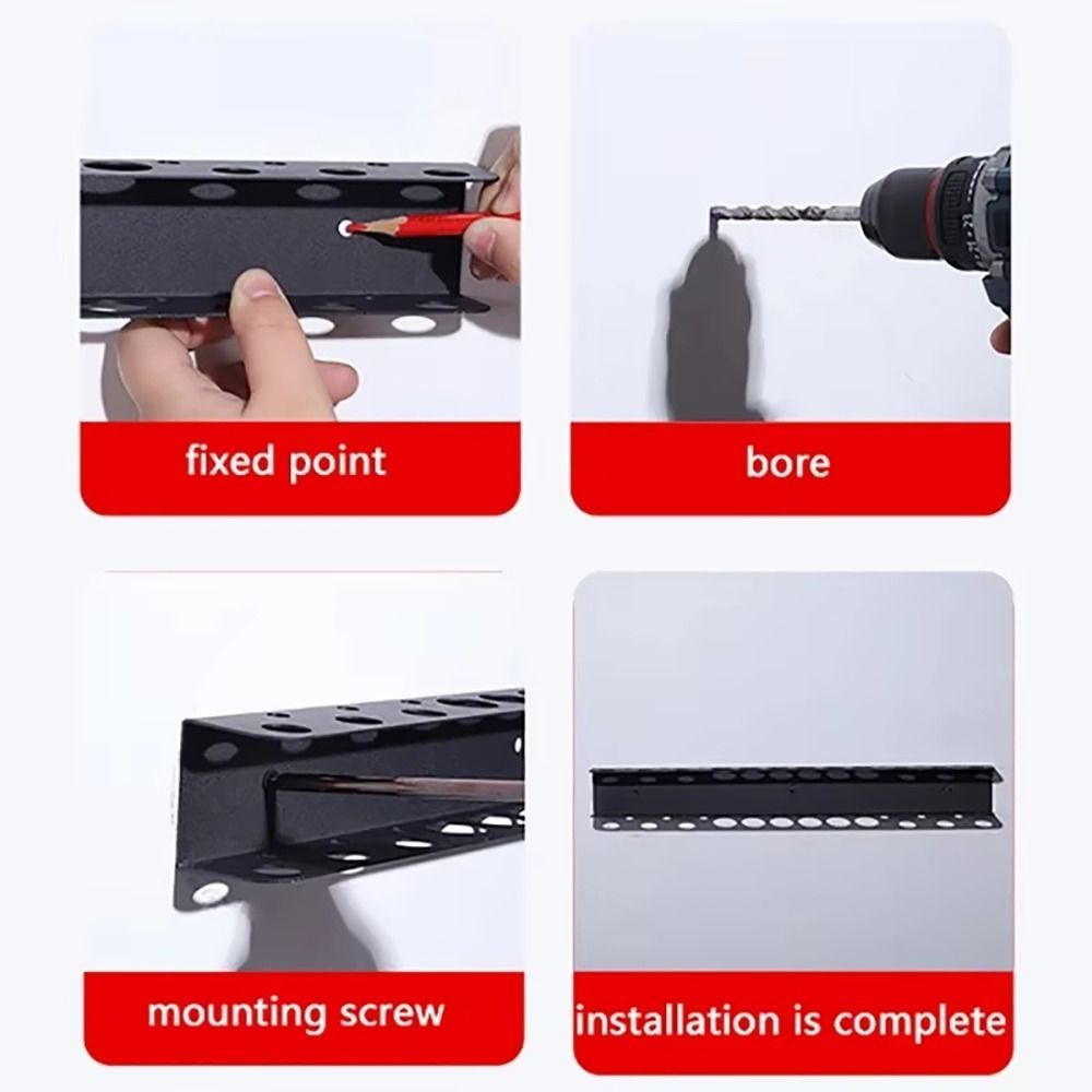 GỖ NHẤT 1 Cái Kìm Giá Đỡ, Treo Tường Xưởng Phụ Kiện Giá Treo Tường Tua Vít, Búa Kìm Dụng Cụ Cầm Tay Dụng Cụ Thép Dụng Cụ Sắp Xếp Lưu Trữ