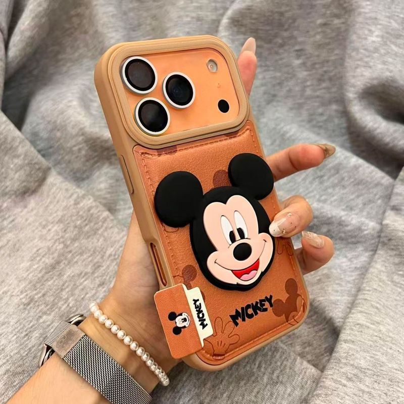 ✨Spot】[Ốp điện thoại họa tiết da Mickey] ốp lưng iphone 17air/Apple 16promax/15pro/14plus, chống sốc