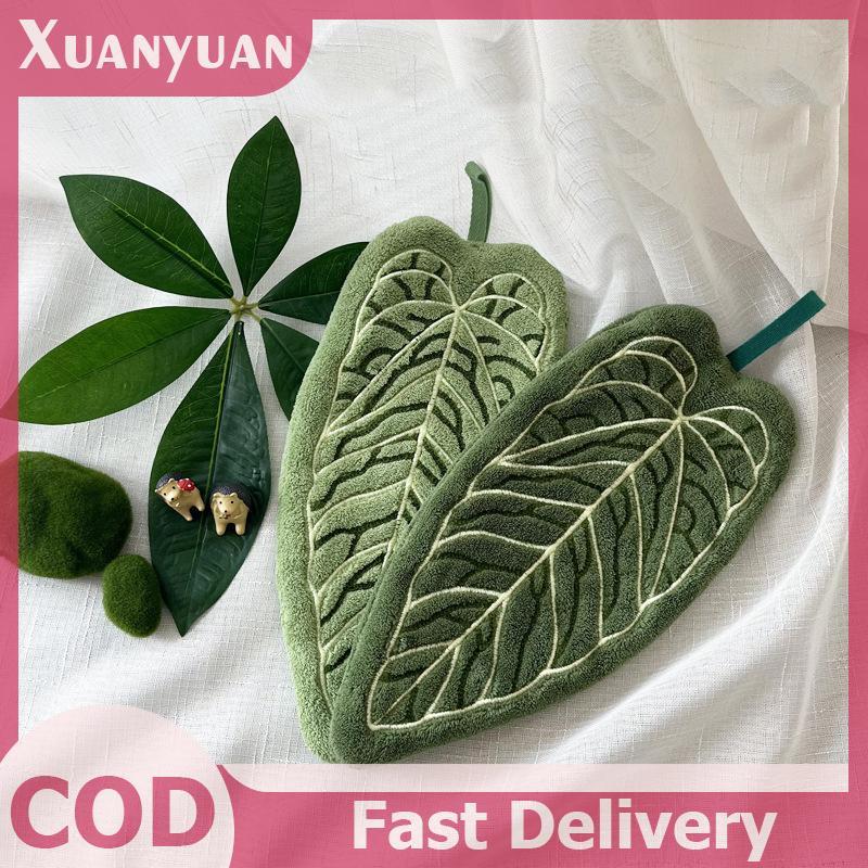XUAN Hot Plant Khăn Tay Khăn Lau Thấm Hút Khăn Tay Dày Khăn Nhà Bếp Phòng Tắm Phụ Kiện Nhà Bếp VN