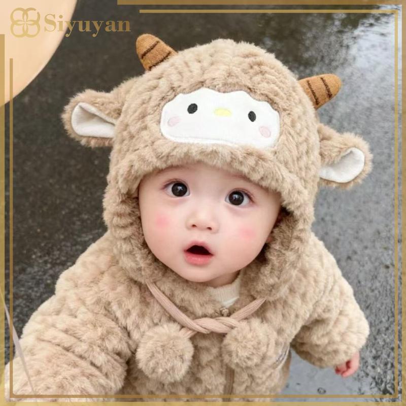 Siyuyan Cừu Lông Cừu Mũ Bảo Vệ Tai Bé Dễ Thương Trẻ Em Bịt Tai Trẻ Sơ Sinh Mùa Đông Ấm Mũ Bonnet Hoạt Hình Sang Trọng Beanies VN