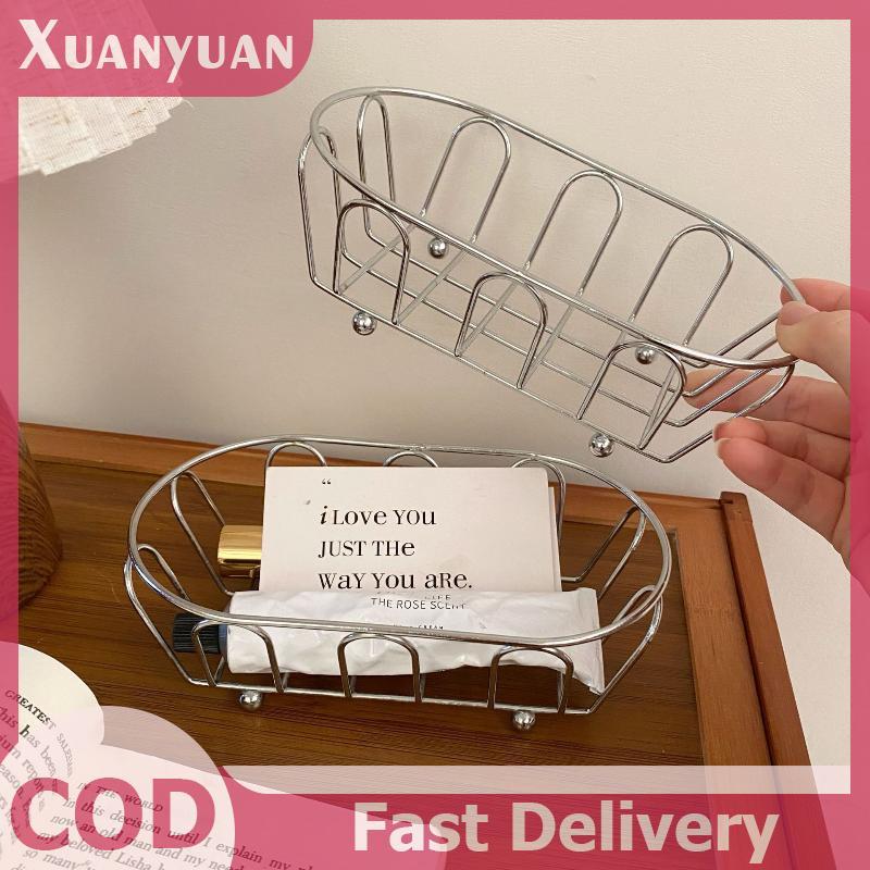 Giỏ đựng đồ sắt XUAN Sắp xếp đa năng cho phụ kiện, mỹ phẩm, trang điểm, bàn làm việc, đạo cụ ảnh, giỏ kệ VN