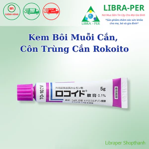 Kem Bôi Muỗi, Côn Trùng Cắn Rokoito Locoid 0.1% Nhật Bản | Dịu Nhẹ Cho Bé Từ 1 Tháng Tuổi