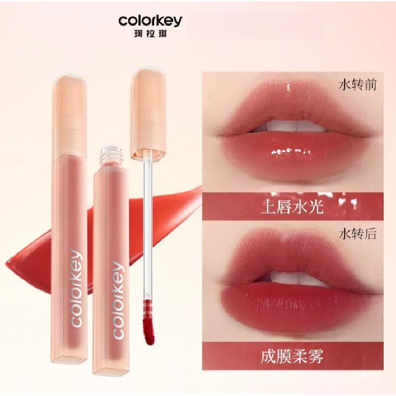 COLORKEY MÀU SẮC Son bóng nước gương phun sương nước son môi BEE2