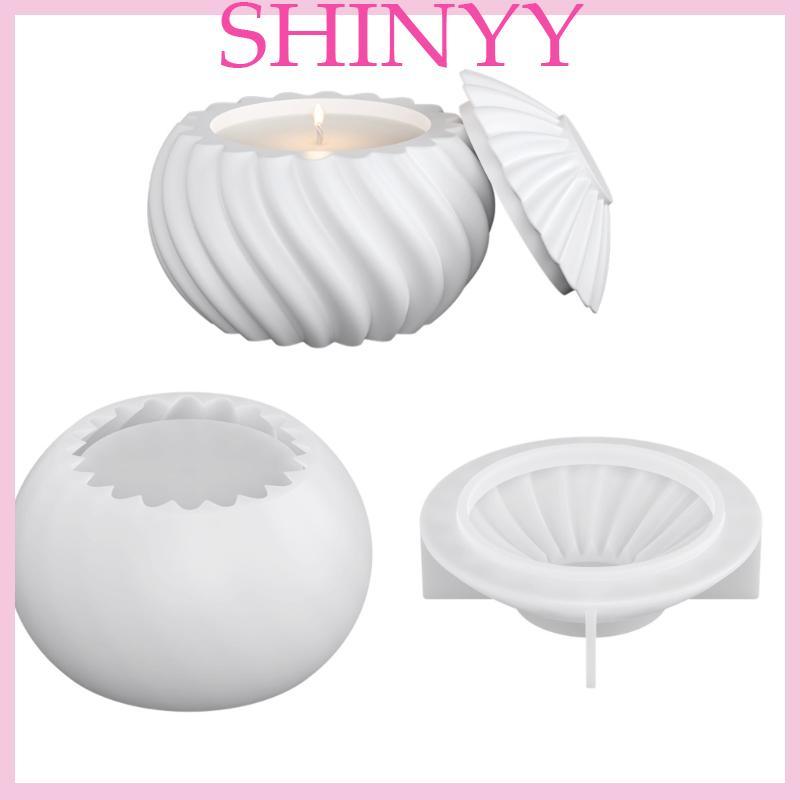 SHI Tealight Giá Đỡ Khuôn Silicon Nhựa Khuôn Đựng Đồ Trang Sức Hộp Đựng Khuôn Cho Nhựa Epoxy Trang Trí Nhà