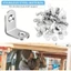 MONOSTYLE 10 chiếc Nẹp góc phải, Đầu nối ổn định Giá đỡ L cỡ nhỏ, Giá đỡ góc 90 độ bằng thép không gỉ Phần cứng nội thất