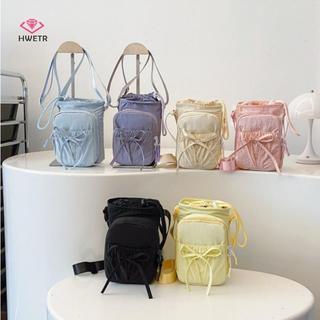 HWETR Nơ Chai Nước Túi Bảo Quản Dây Rút Chống Nước Thể Thao Túi Đeo Vai Di Động Có Dây Đeo Túi Điện Thoại Cốc Phụ Kiện Mới