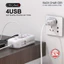 30W Cổng sạc nhanh 2 cổng USB + 1 PD Bộ chuyển đổi nguồn Chip thông minh Bảo vệ QC 3.0 Sạc nhanh