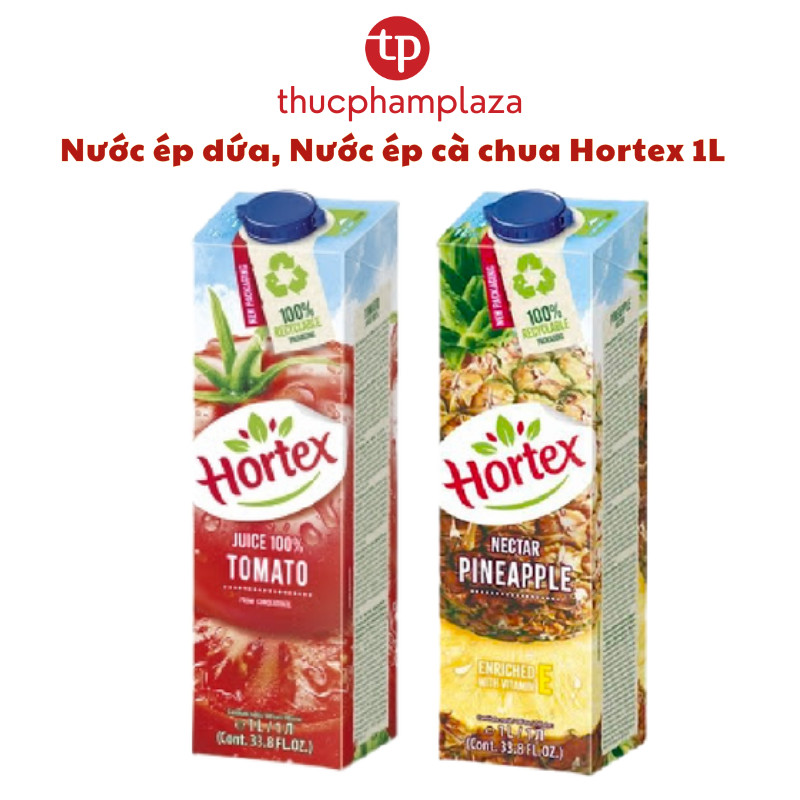 Nước ép dứa Hortex 1L và Nước ép cà chua Hortex 1L | Shopee Việt Nam