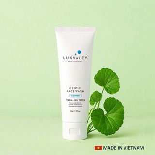 SỮA RỬA MẶT DỊU NHẸ DÀNH CHO DA NHẠY CẢM LUXVALEY GENTLE FACE WASH CHIẾT XUẤT RAU MÁ DƯA LEO