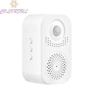 【COLORFUL】Business Detector Door Chimes Intelligent Motion Sensor Wide Applications White
