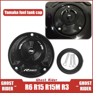 Dành Cho Xe YAMAHA YZF R1 R1M R7 R6 R15 R15M R3 Xe Máy Phát Hành Nhanh Nắp Bình Nhiên Liệu Nhôm CNC Phụ Kiện Khóa Nhanh