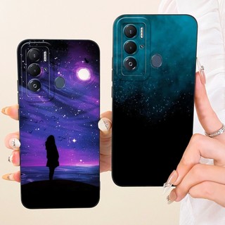 Dành Cho Tecno Pova Neo Vỏ LE6 LE6h Không Gian Hướng Dương Phổ Biến Kẹo Mềm Silicone TPU Ốp Lưng Cho Tecno PovaNeo Vỏ Điện Thoại