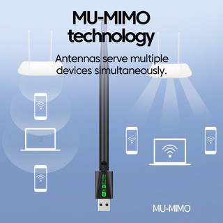 Elough WiFi 6 Bộ chuyển đổi USB 900Mbps Bluetooth 5.4 AX900 USB Dongle Thẻ mạng không dây Băng tần kép 2.4G 5G Bộ thu Ethernet Trình điều khiển miễn phí cho PC