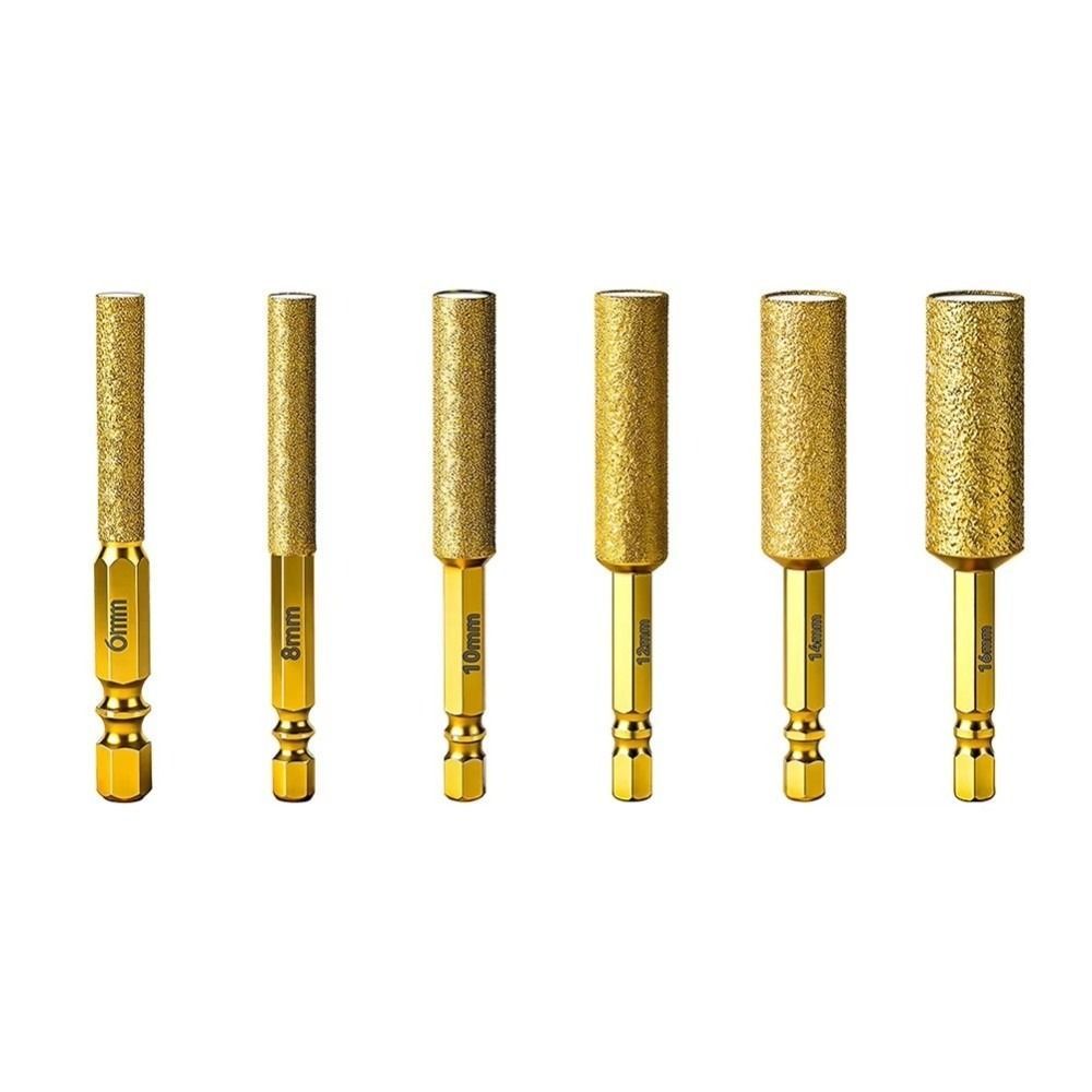 Mũi khoan gạch men khô HOBBYIN, Cắt tỉa đầu khoan khô Mũi khoan gạch di động, Chân lục giác Đa chức năng Lỗ mở rộng Đầu mài