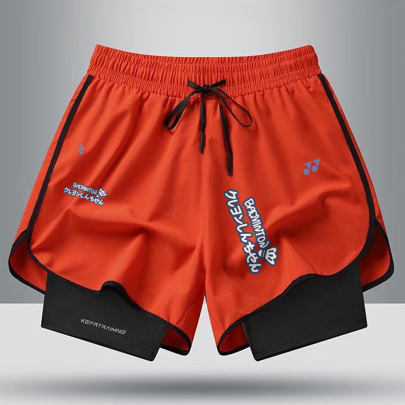 Quần short cầu lông nam nữ mùa hè YONEX thời trang mới 2025 có lớp lót chống đi bộ đường dài để tập bóng rổ, chạy bộ, đi xe đạp và Quần ngắn đi xe đạp