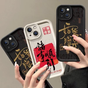 Tương thích với Xiaomi Poco X6 X7 PRO F5 X5 Pro F4 F3 GT X4 X3 GT C61 Luckey Và Peace Charm Silicone Soft Cover