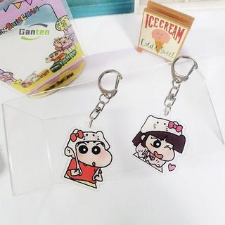 ‍Ganten‍Crayon Shin-chan Xiaoai móc khóa thích hợp móc khóa acrylic mặt dây chuyền cặp đôi bestie