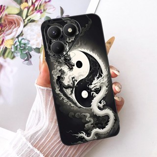 Dành Cho Tecno Pova 7 4G LJ6 Ốp Lưng Thời Trang Thoáng Mát Rồng Sư Tử Hổ Hoạt Hình Silicon Mềm Màu Đen Cho Tecno Pova 7 5G LJ7 Pova7 Vỏ