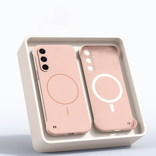Ốp điện thoại không khung siêu mỏng mờ cho Samsung Galaxy A56 A16 A55 A35 A15 A05 A54 A34 A24 A14 A04 A04e A04S Màu trơn từ tính PC cứng chống sốc