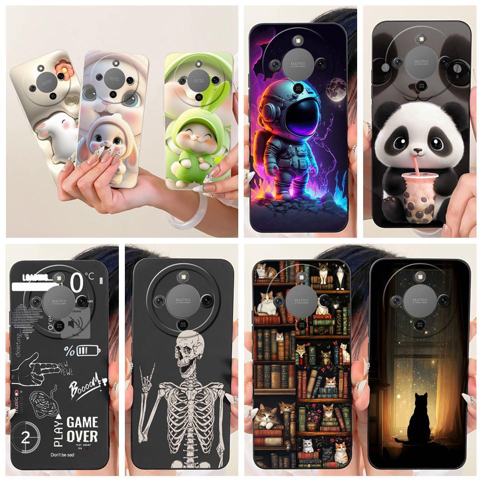 Dành Cho Honor X9D 5G Vỏ Honor Magic8 Lite X70 X70i Capa Hoạt Hình Mèo Gấu Trúc Thỏ Phi Hành Gia Họa Tiết Ốp điện thoại TPU Mềm Silicone