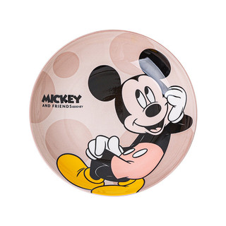 Bát đĩa gốm Mickey Disney Looney - Kích thước 20cm, hình tròn, thẩm mỹ cao, in underglaze, chịu nhiệt cao, dùng tại nhà