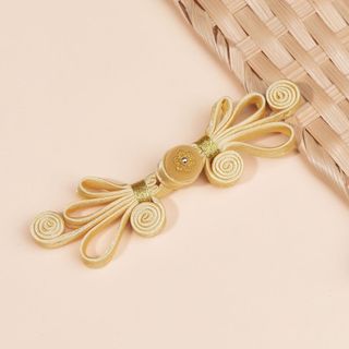 Sườn xám khóa vàng handmade họa tiết bướm, phụ kiện thời trang phong cách Trung Quốc