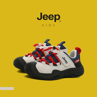 JEEP Giày thể thao lưới trẻ em, đế mềm thoáng khí, phong cách mới 2025, phù hợp bé trai bé gái