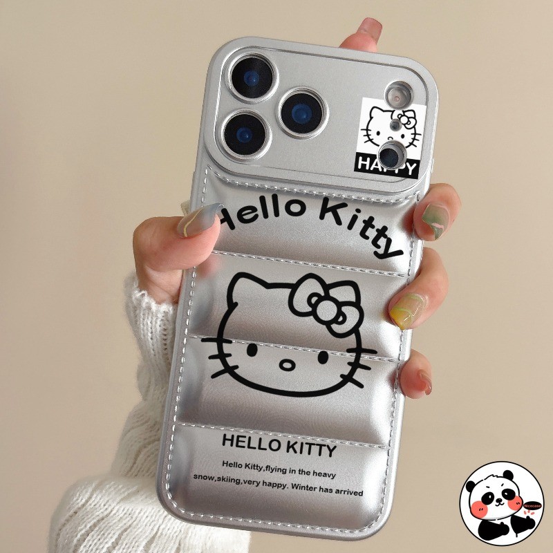 Vỏ áo khoác Kitty Cat Down dễ thương cho Redmi Note 12 12S Pro Plus Turbo Speed Explorer SE A4 A3 A3X Pro A2 A1 Plus A2 + A1 + 5G 4G Vỏ điện thoại mềm chống sốc kẹo hoạt hình