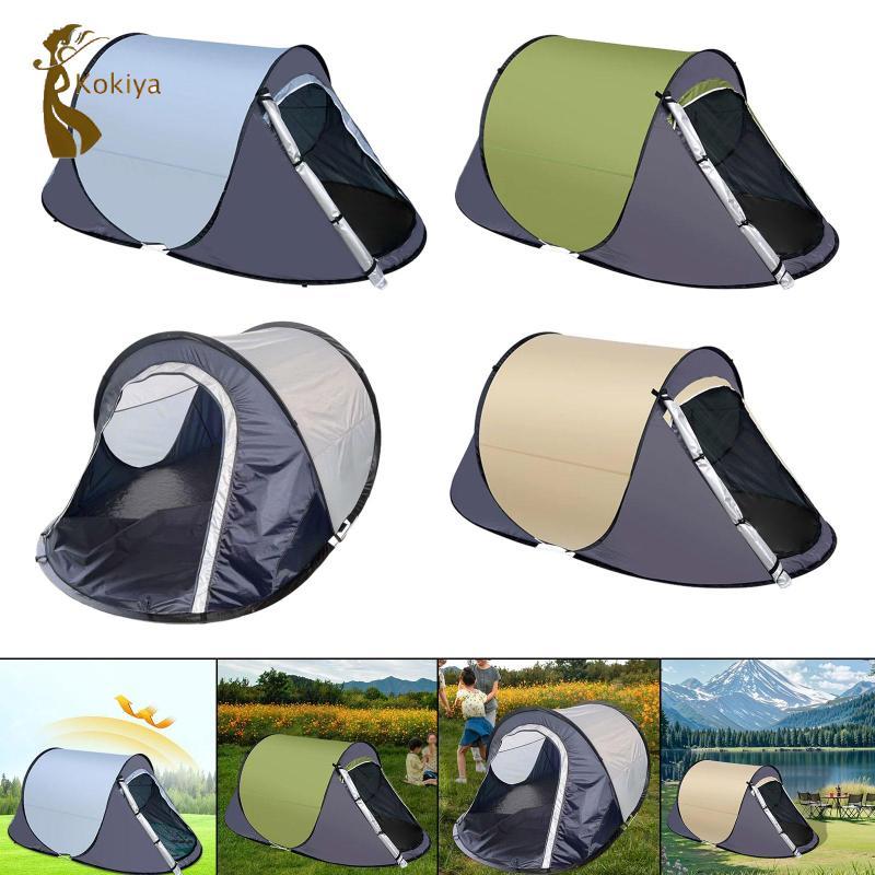 Lều Cắm Trại Tự Động 1-2 Người, Thoáng Khí, Chống Nắng, Có Túi Mang Theo Phù Hợp Cho Du Lịch Và Dã Ngoại