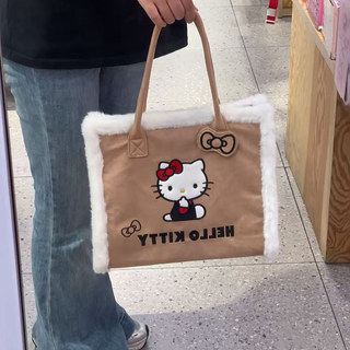 GC2 Túi đeo vai nữ HelloKitty dễ thương Thiết kế đa năng Thời trang Túi Tote đi lại CG2