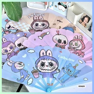 Quạt Tay Cầm Hoạt Hình Xếp Cute Tổng Hợp Mẫu Nhiều Màu Dễ Thương Timo DDQ35
