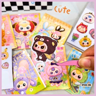 Sổ Sticker Quyển Hình Dán Cute Baby Labu Hoạt Hình Dễ Thương Timo ST122