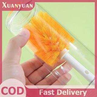 XUAN 5 In1 Hoạt Hình Chai Bộ Bàn Chải Tay Cầm Dài Nhà Đa Năng Cốc Bàn Chải Làm Sạch Bàn Chải Nhà Bếp Phụ Kiện Vệ Sinh VN