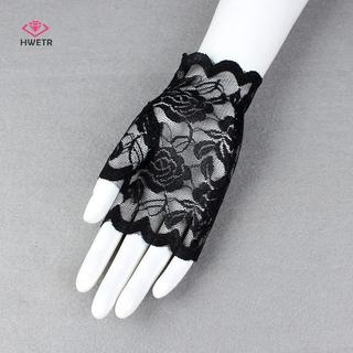 HWETR Bán Thủy Thủ Khiêu Vũ Ngón Nữ Ren Gợi Cảm Găng Tay Găng Tay Dành Cho Nữ Nửa Ngón Tay Fishnet Găng Tay Găng Tay Găng Tay Tay Tay Mới
