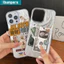 Ibumpers INS USD Dollar Design Ốp Điện Thoại Cho iPhone 16 15 14 13 12 11 ProMax X XS XR XsMax Vỏ Thời Trang Họa Tiết Lông Vũ Vỏ Chống Sốc Cứng