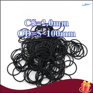 Vòng niêm phong cao su CS2.0mm Vòng chữ O Vòng đệm dầu nitrile OD5-100mm, gioăng đen chống thấm nước và chịu nhiệt độ cao 《 LXY-CB 》