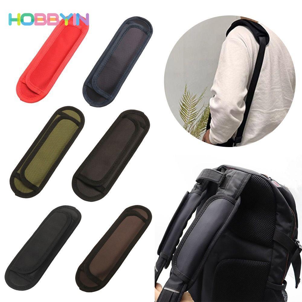 HOBBYIN 1 Miếng đệm vai chống trượt cho túi máy tính xách tay, tháo rời, thoáng khí bằng Nylon, phụ kiện dây đeo thay thế