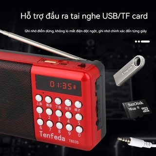 2025 mẫu mới ĐÀI RADIO FM NGHE NHẠC QUA USB VÀ THẺ NHỚ-Đài Phát Thanh Kỹ Thuật Số Loa Di Động Mini Radio