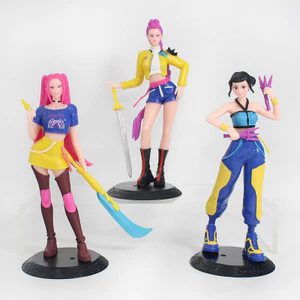 17CM Kpop Demon Hunters Hình K Pop Demon Hunters Nhân Vật Huntrix Đồ Chơi Derpy Tiger Rumi Mira Zoey Sussy Hình Đồ Trang Trí