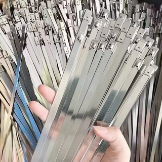 20 / 40 / 60 Dây buộc cáp thép không gỉ - Dây đeo vòng buộc tự khóa hạng nặng đa năng 150 / 200 / 300mm