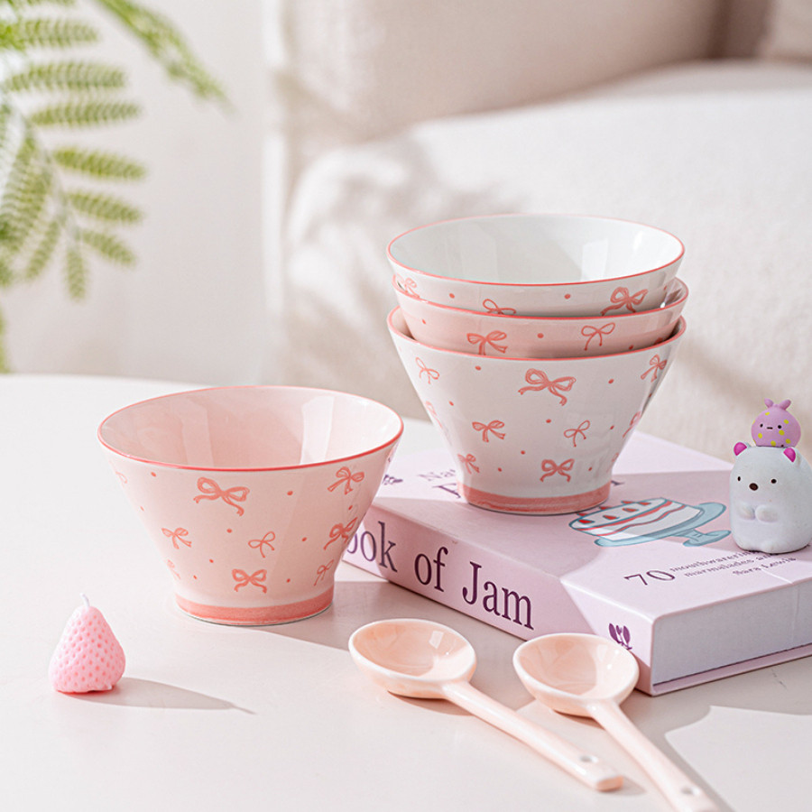 Bát Ăn Cơm, Bát Sứ In Hình Dễ Thương, Bát Ăn Súp, Sữa Chua BAT030