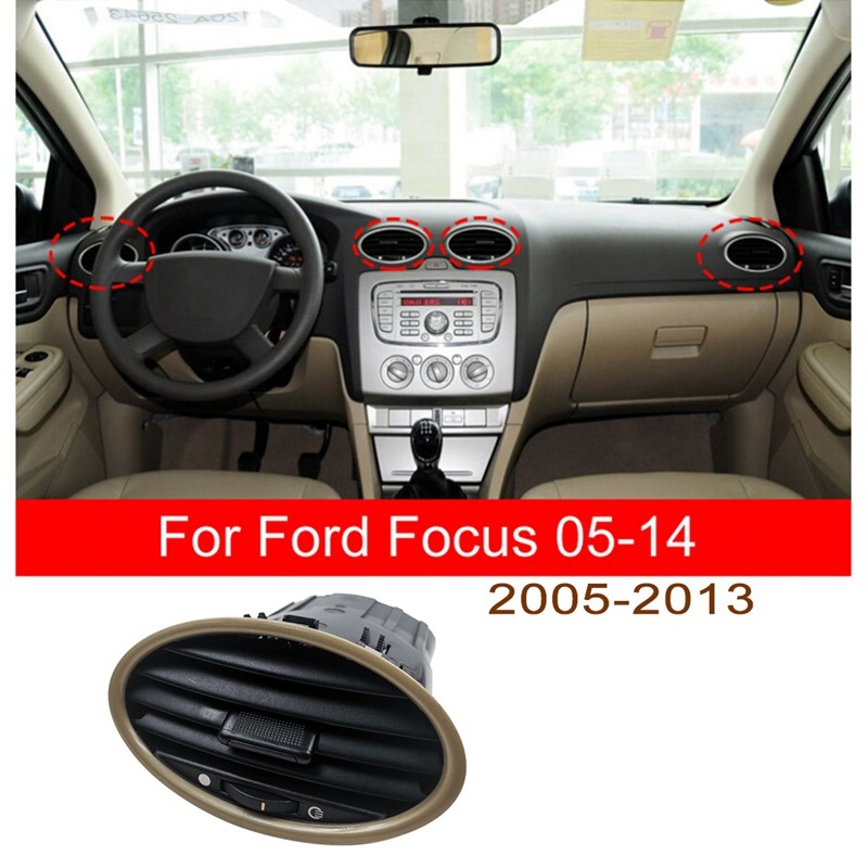 Bảng điều khiển ô tô Vòi phun thông hơi cho Focus MK2 2005-2013 Điều hòa không khí Ổ cắm trang trí Mũ bạc