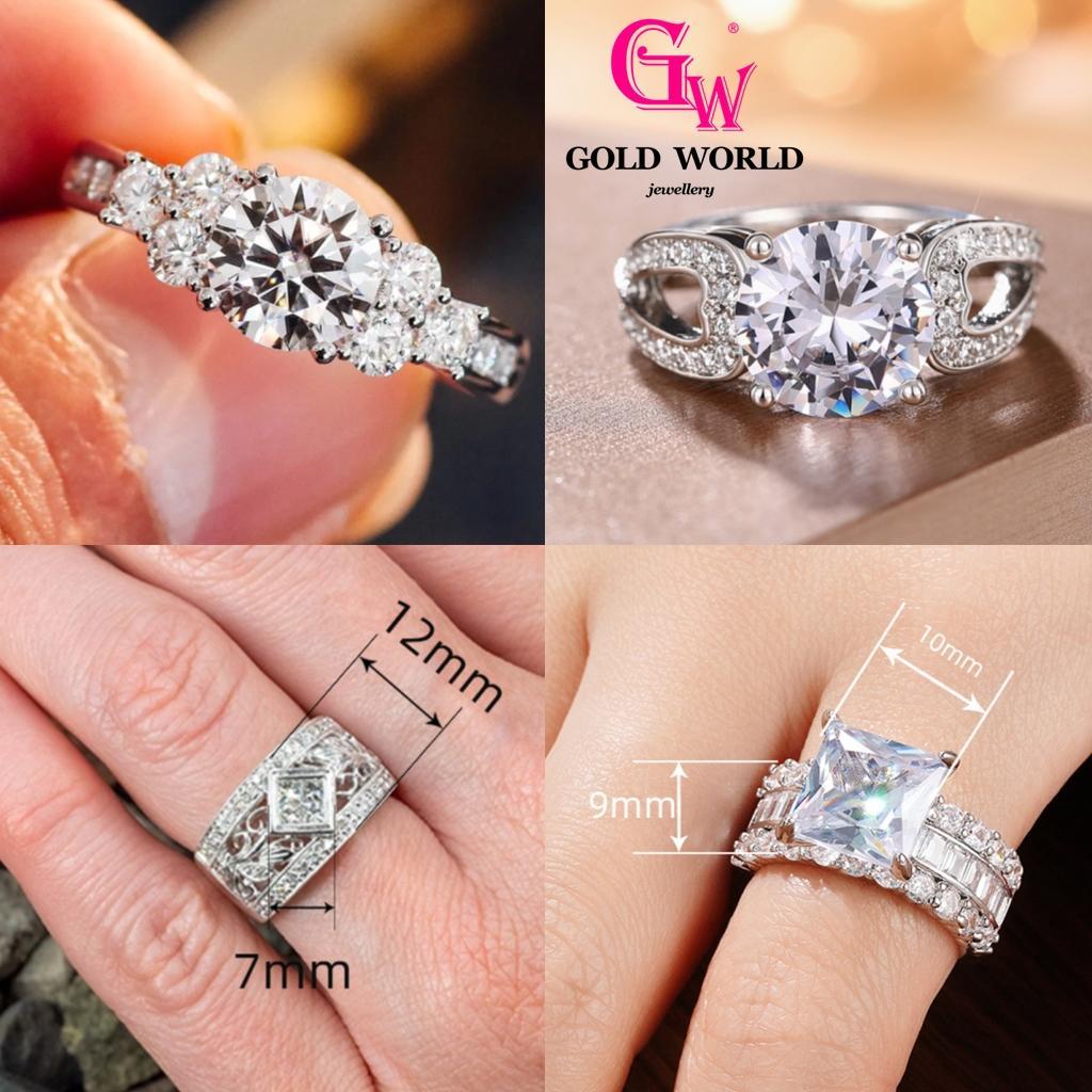 Nhẫn sang trọng nhẹ nhàng cầu hôn và nhẫn đính hôn sang trọng và thời trang dành cho nữ, tinh tế và sang trọng