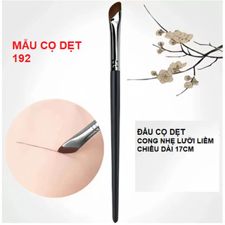 Cọ dẹt cong lưỡi liềm kẻ mắt cọ trang điểm mẫu 192, cọ cong nhẹ lưỡi liềm, cọ dẹt trang điểm