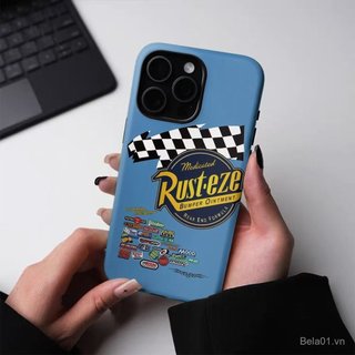 Ốp Điện Thoại Thích Hợp Cho iPhone Đỏ Xanh McQueen Thích Hợp Cho 17promax Ốp Điện Thoại iPhone16 Phim 15 / 14 / 13 Ốp Bảo Vệ Hai Trong Một UHCF