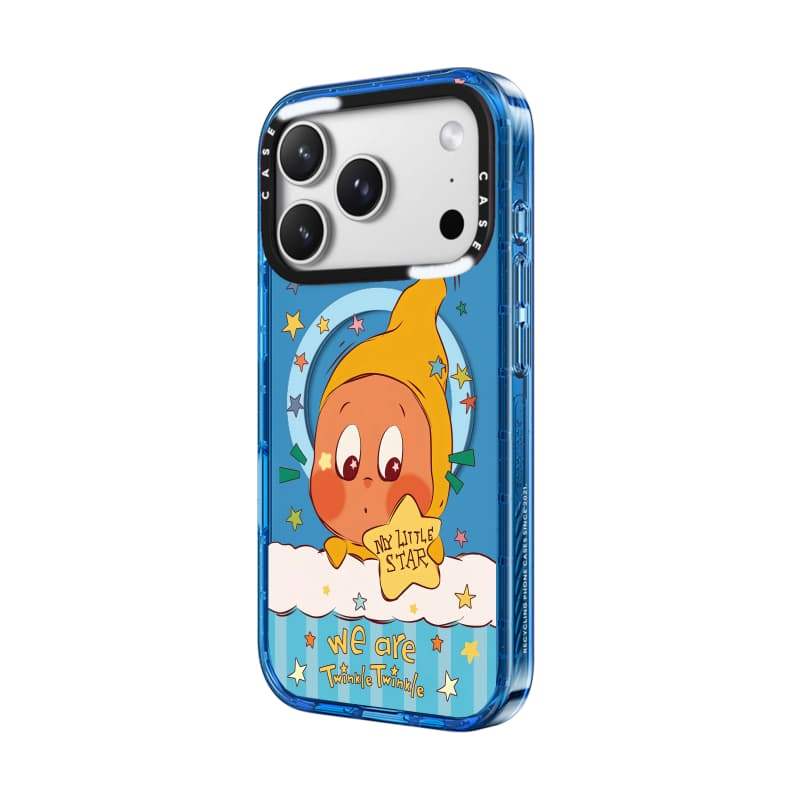 CASECASE X Ngôi Sao Nhỏ Của Tôi Bầu Trời Màu Xanh Trong Suốt Cứng Hút Từ Tính Tác Động Dành Cho Apple IPhone 12 13 14 15 16 17 Pro Max Air Plus Có Hộp