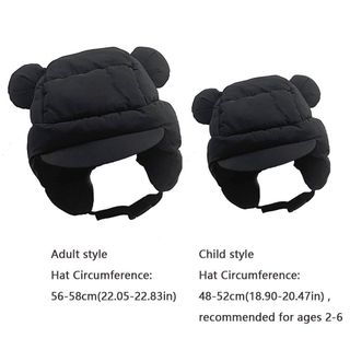 Mũ balaclava cotton bảo vệ tai và mặt, lý tưởng cho mùa thu đông, phù hợp cho cả gia đình
