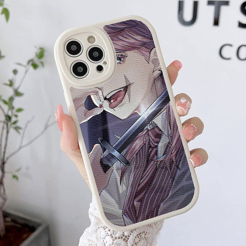 Ốp lưng da cừu TP-1 Sanzu Haruchiyo Tokyo Revengers cho iPhone 12 13 Mini Pro XS XR X 8 7 Plus SE 2020 Back Cov