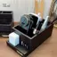 PlumHOUSE Gỗ Móng Tay Khoan Bit Giá Đỡ 10 Lỗ Máy Khoan Móng Tay Giá Đỡ Màn Hình Hộp Bảo Quản Móng Tay Nghệ Thuật Đánh Bóng Mài Máy Tổ Chức VN